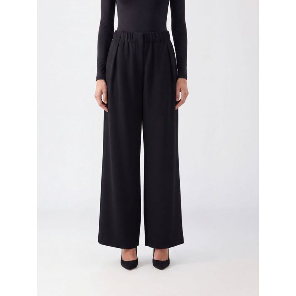 Jil Sander Women Jil Sander High-Waisted Palazzo Trousers In Viscose Blend